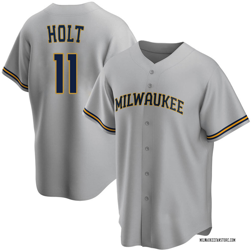 brock holt brewers jersey