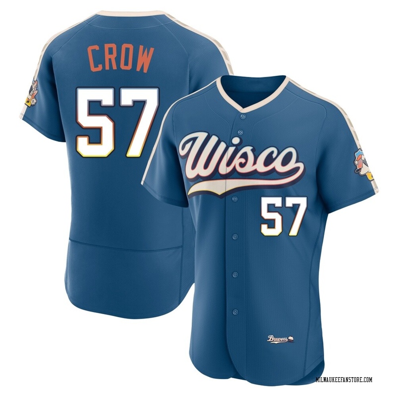 Coleman Crow Men's Milwaukee Brewers Mineral 2026 City Connect Stadium Jersey - Blue Authentic