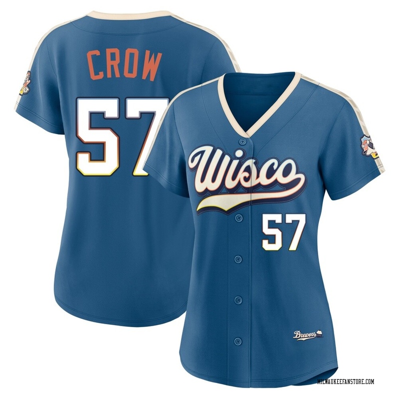 Coleman Crow Women's Milwaukee Brewers Mineral 2026 City Connect Stadium Jersey - Blue Limited
