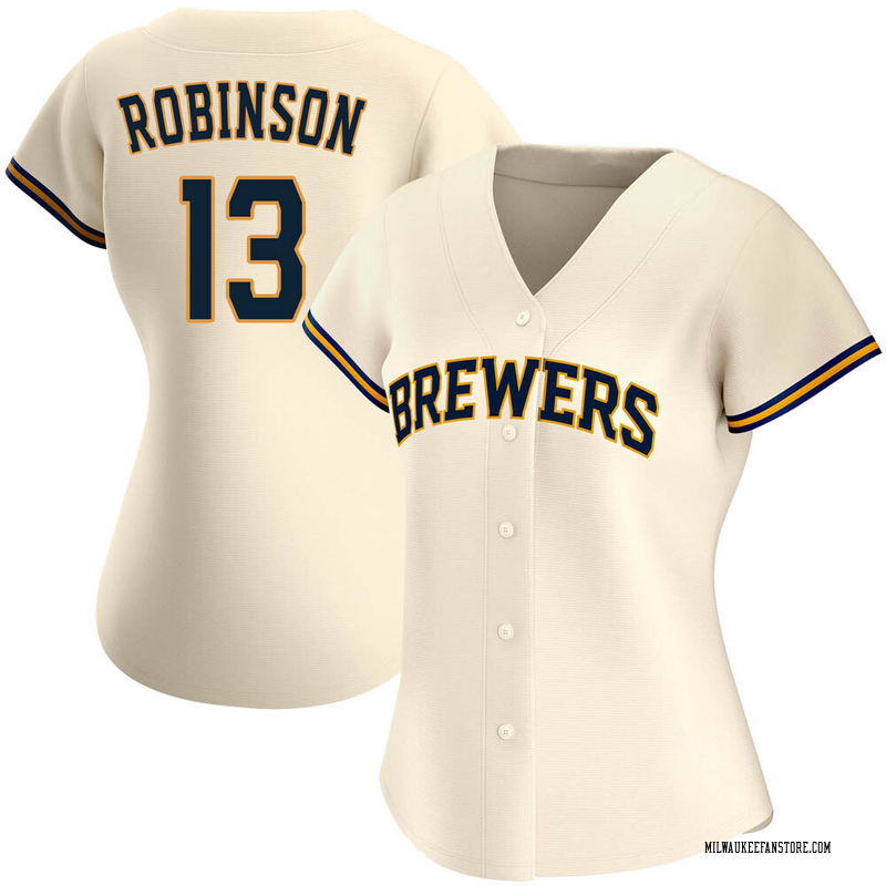 Glenn Robinson Women's Milwaukee Brewers Home Jersey - Cream Authentic