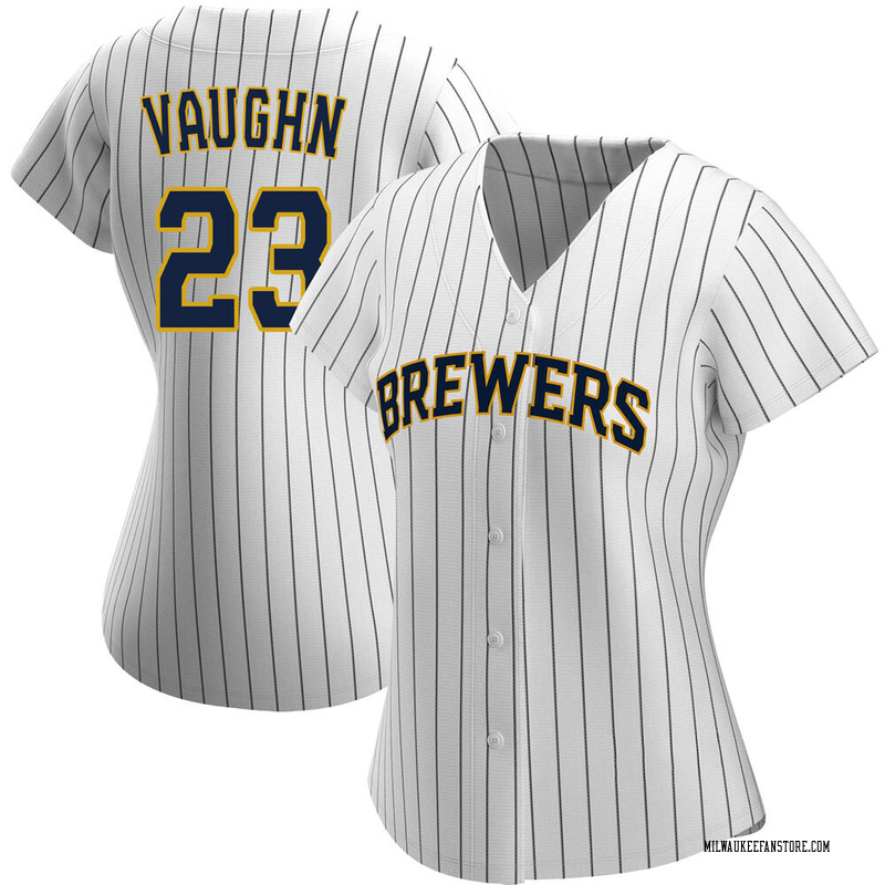 Greg Vaughn Women's Milwaukee Brewers Alternate Jersey - White